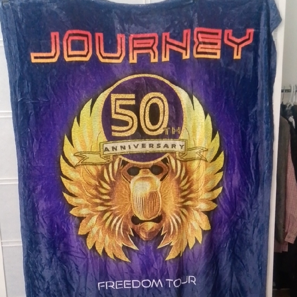 Journey 50th Anniversary Freedom Tour Blanket